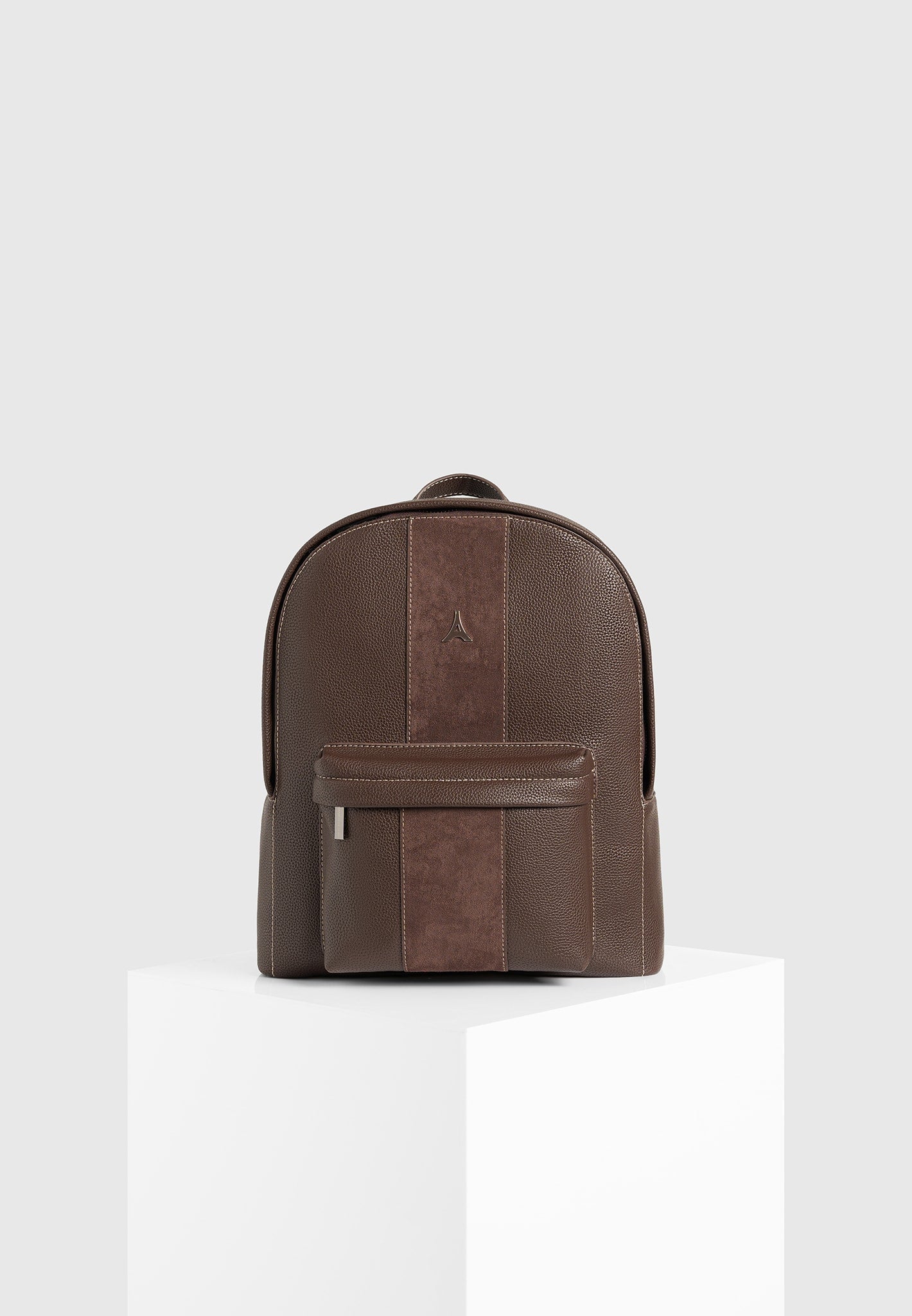 lyon-suede-panel-backpack-brown 