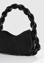 somme-suede-handbag-black-silver