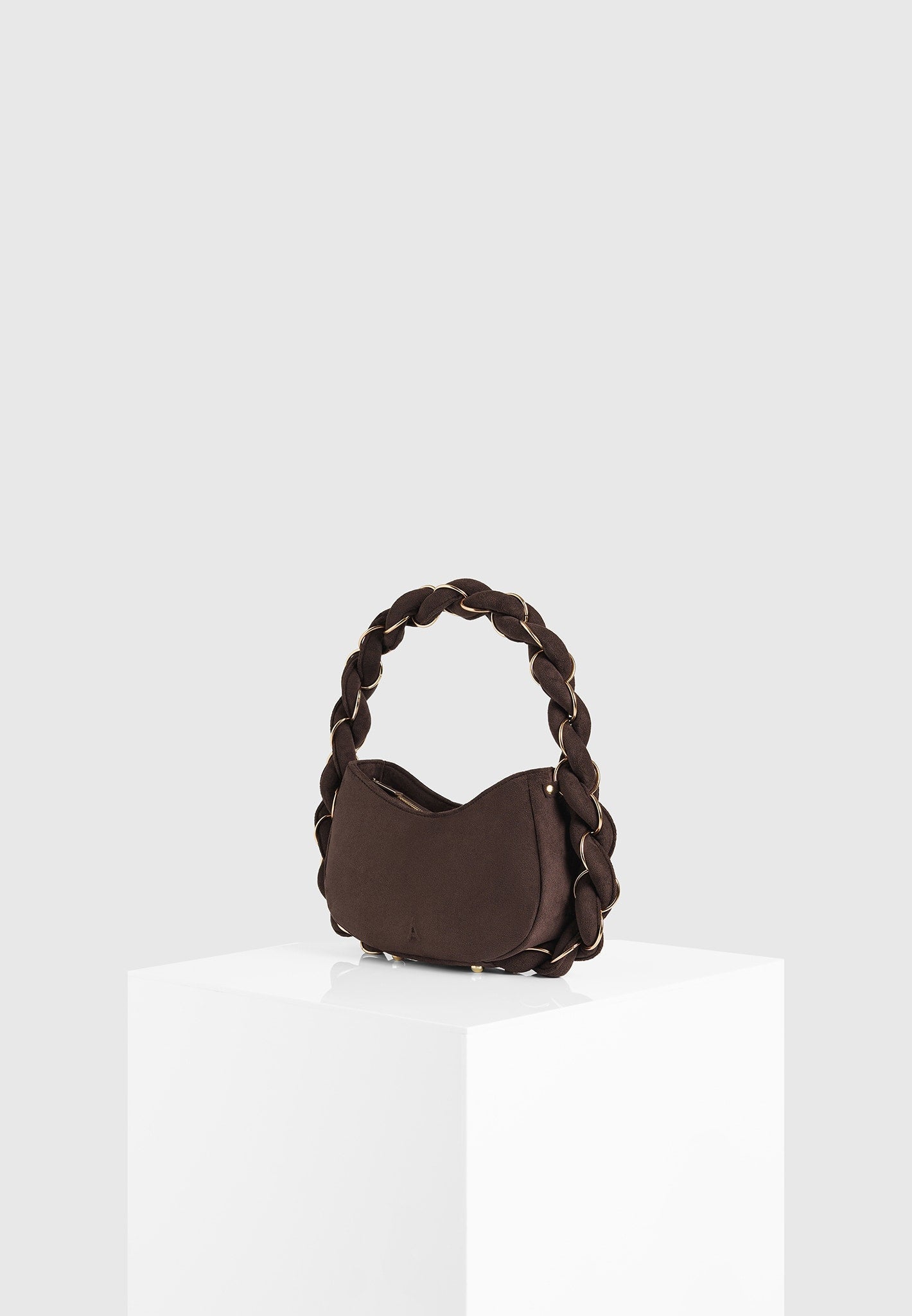 Somme Suede Handbag - Brown