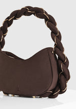 Somme Suede Handbag - Brown