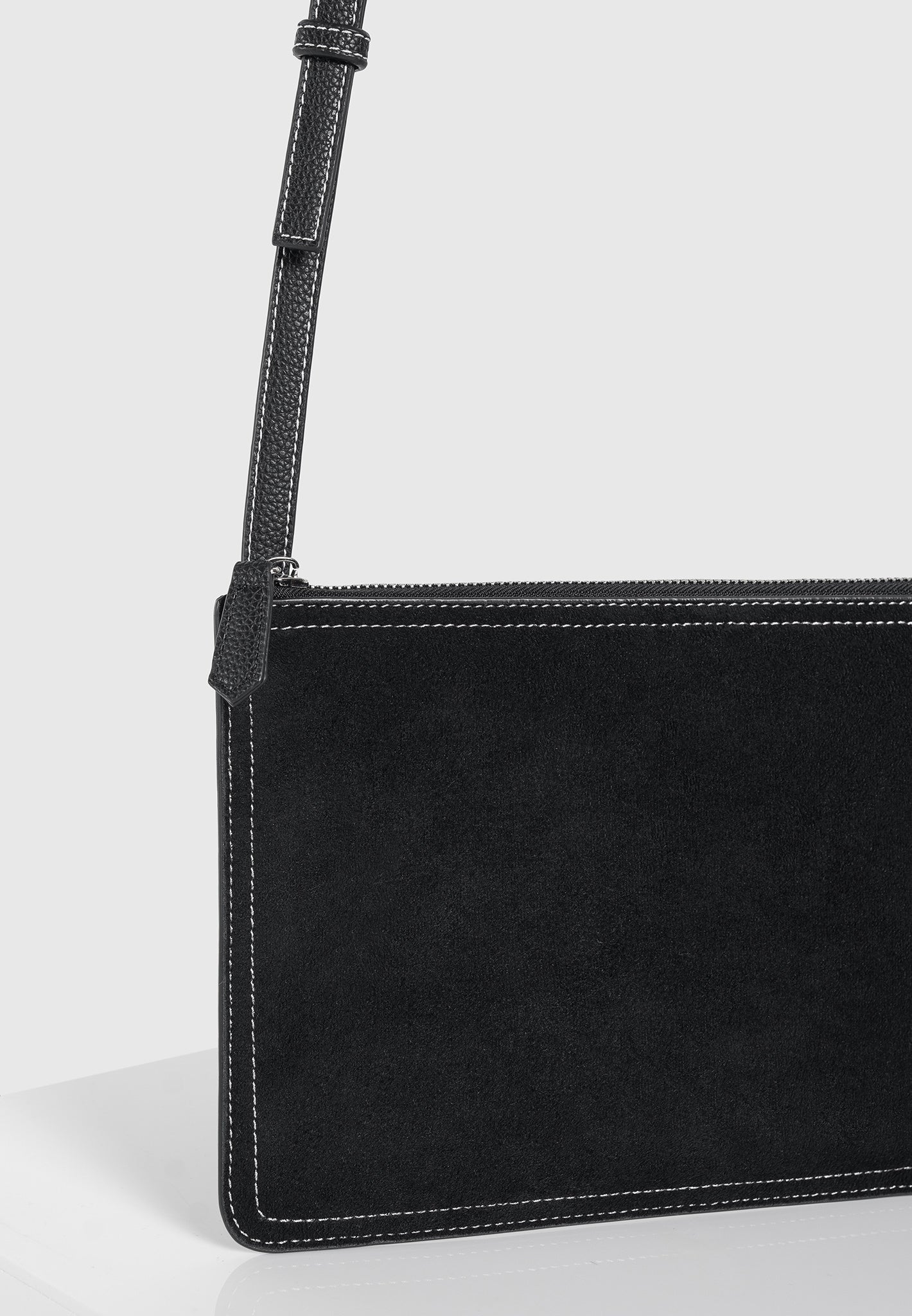elio-suede-contrast-stitch-crossbody-bag-black