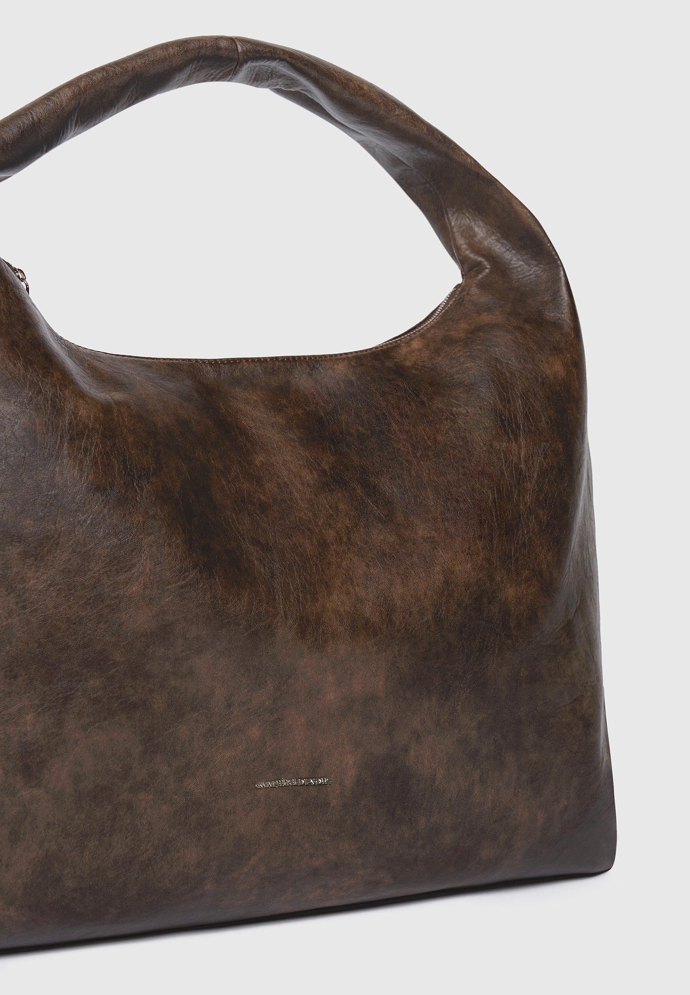 Aubin - Vintage Leather Hobo Bag - Brown
