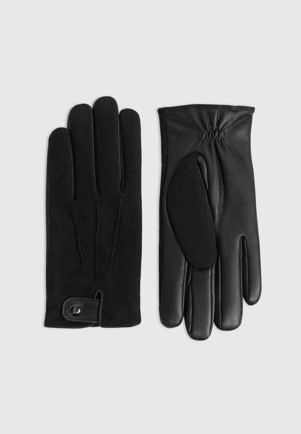 Mario - Suede Gloves - Black