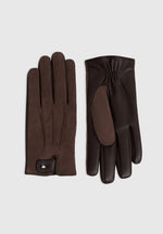 Mario - Suede Gloves - Brown
