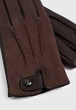 Mario - Suede Gloves - Brown