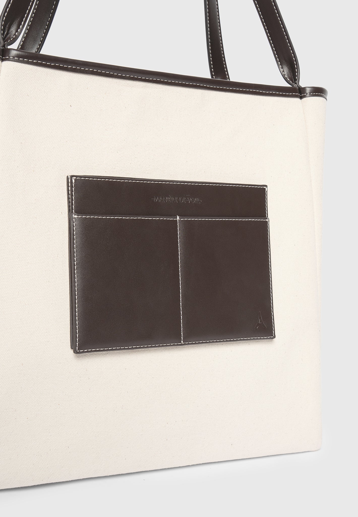 Dakota - Unisex Reversible Leather & Suede Tote Bag - Brown