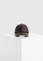 Lou - Leather Cap - Brown