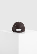 Lou - Leather Cap - Brown