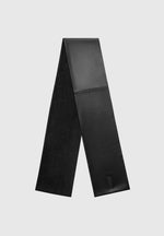 Melia - Reversible Leather & Suede Scarf - Black