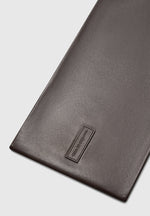 Melia - Reversible Leather & Suede Scarf - Brown
