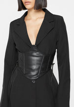 blazer-with-vegan-leather-corset-black