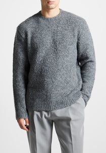 Boucle Knit Jumper - Grey
