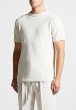 boucle-knit-regular-fit-t-shirt-cream