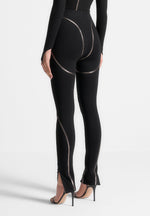 chrome-piped-contour-leggings-black