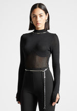 contour-knit-bodysuit-with-chain-black