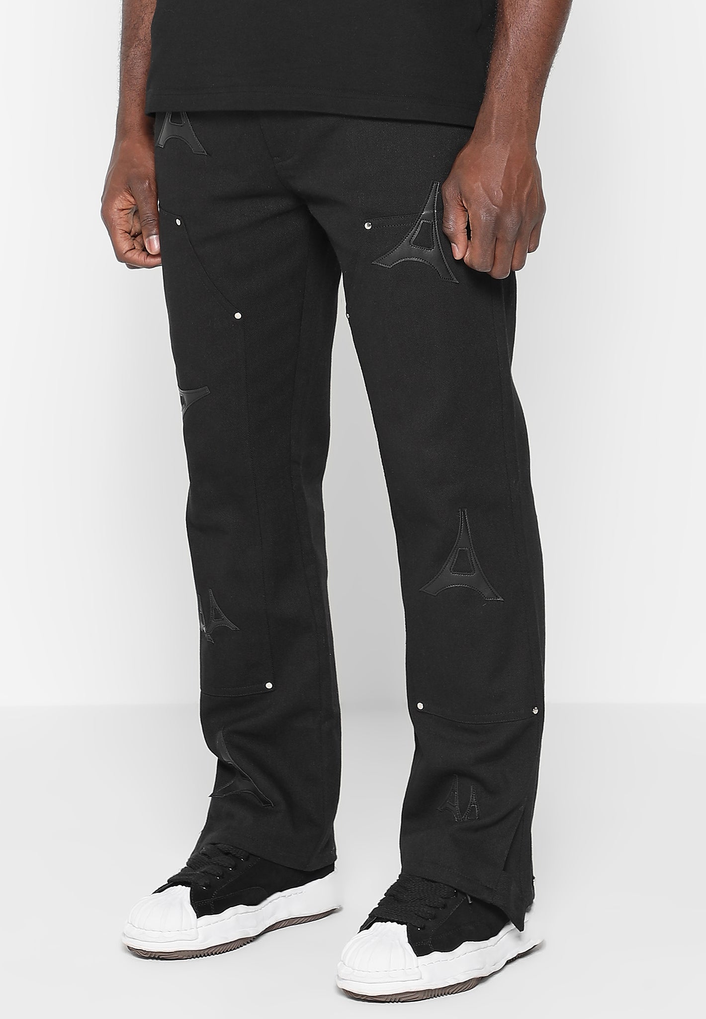 eiffel-patch-carpenter-jeans-black
