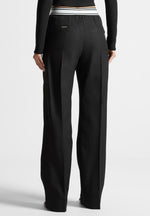 elasticated-signature-pleated-trousers-black