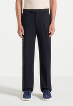 Joseph - Regular Fit Pinstripe Tailored Trousers - Navy