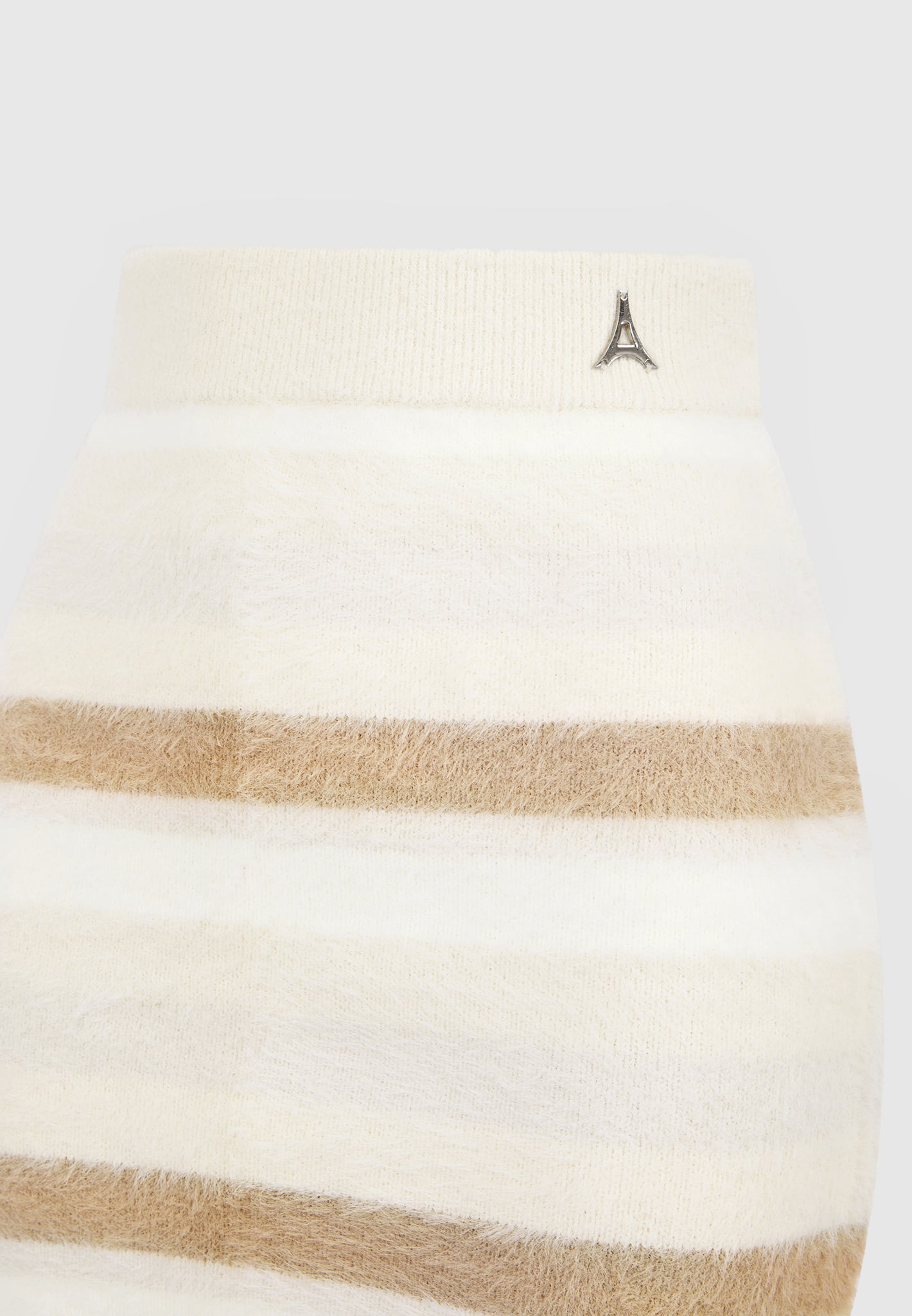 fuzzy-knit-striped-mini-skirt-beige
