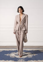 wide-shoulder-tailored-blazer-with-twin-belt-beige