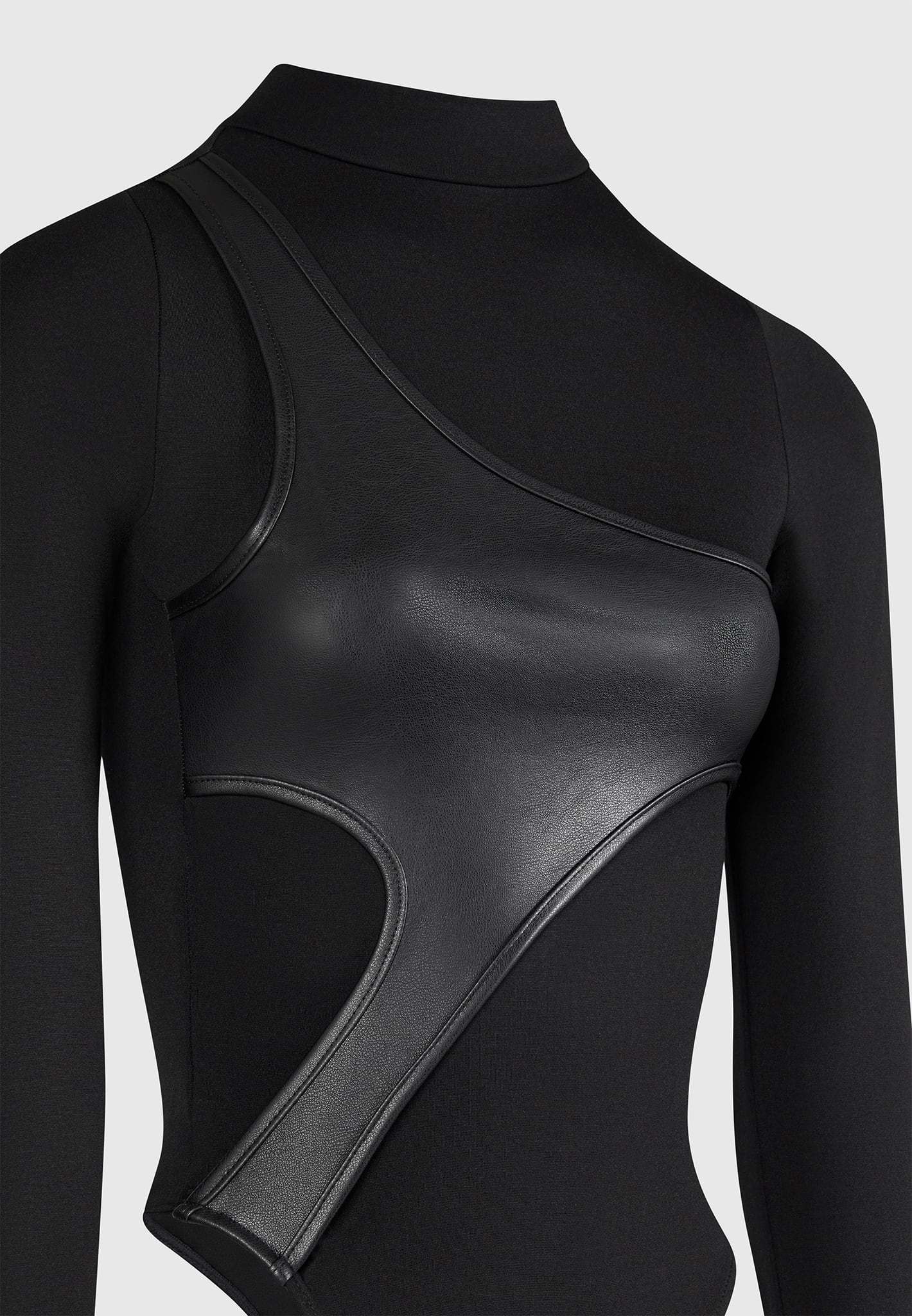 leather-overlay-high-neck-bodysuit-black