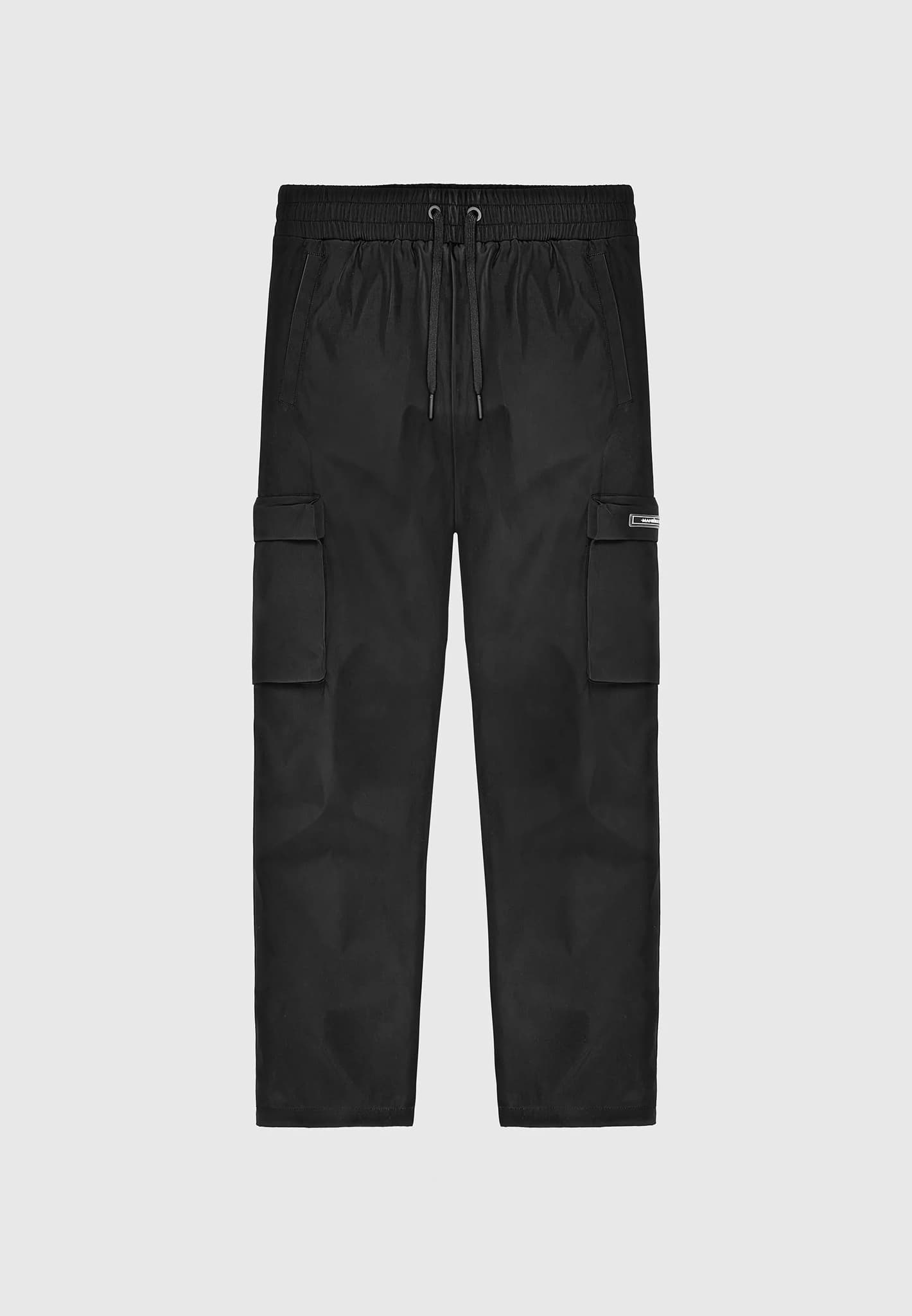 nylon-cargo-pant-black