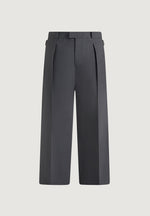 Dorian - Pleated Tailored Wool-Blend Trousers - Grey
