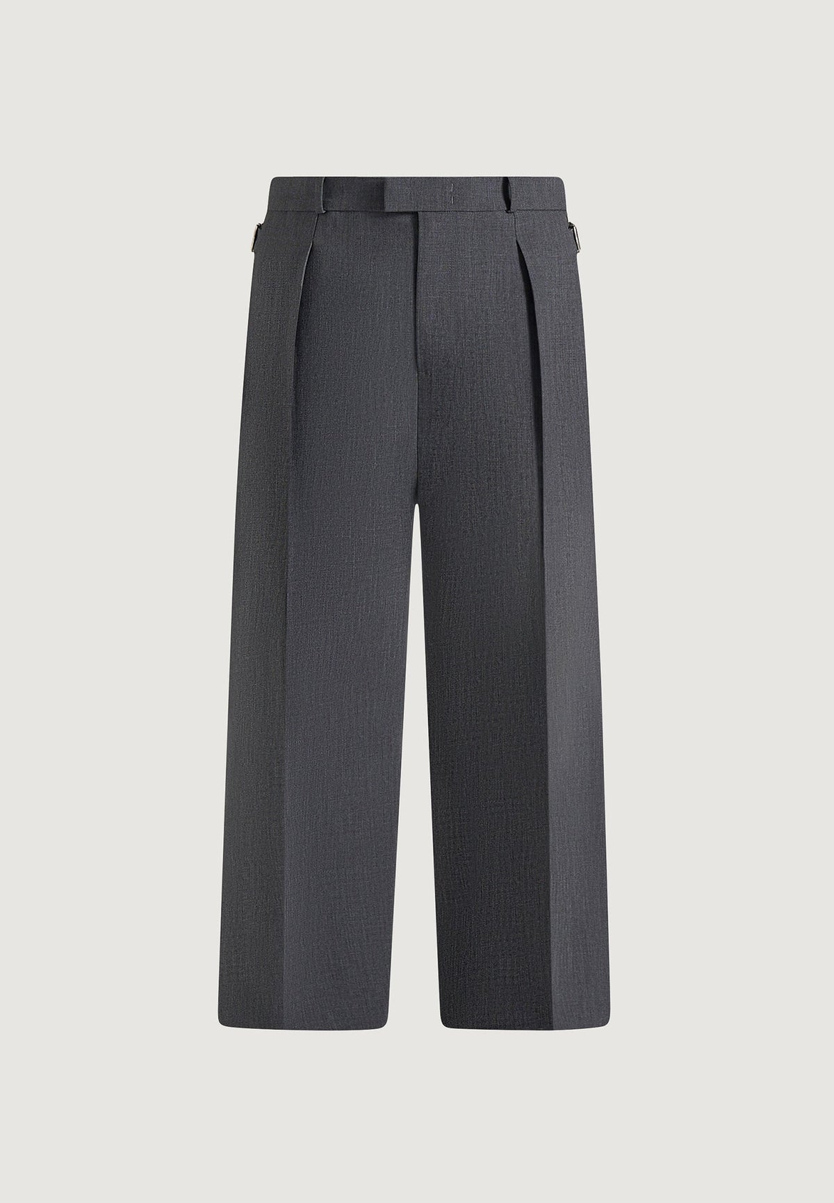 Dorian - Pleated Tailored Wool-Blend Trousers - Grey