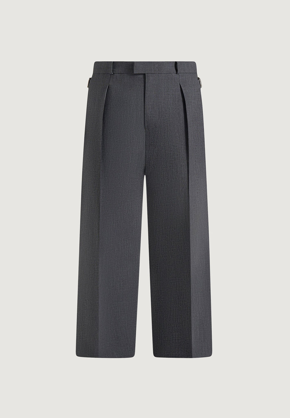 Dorian - Pleated Tailored Wool-Blend Trousers - Grey