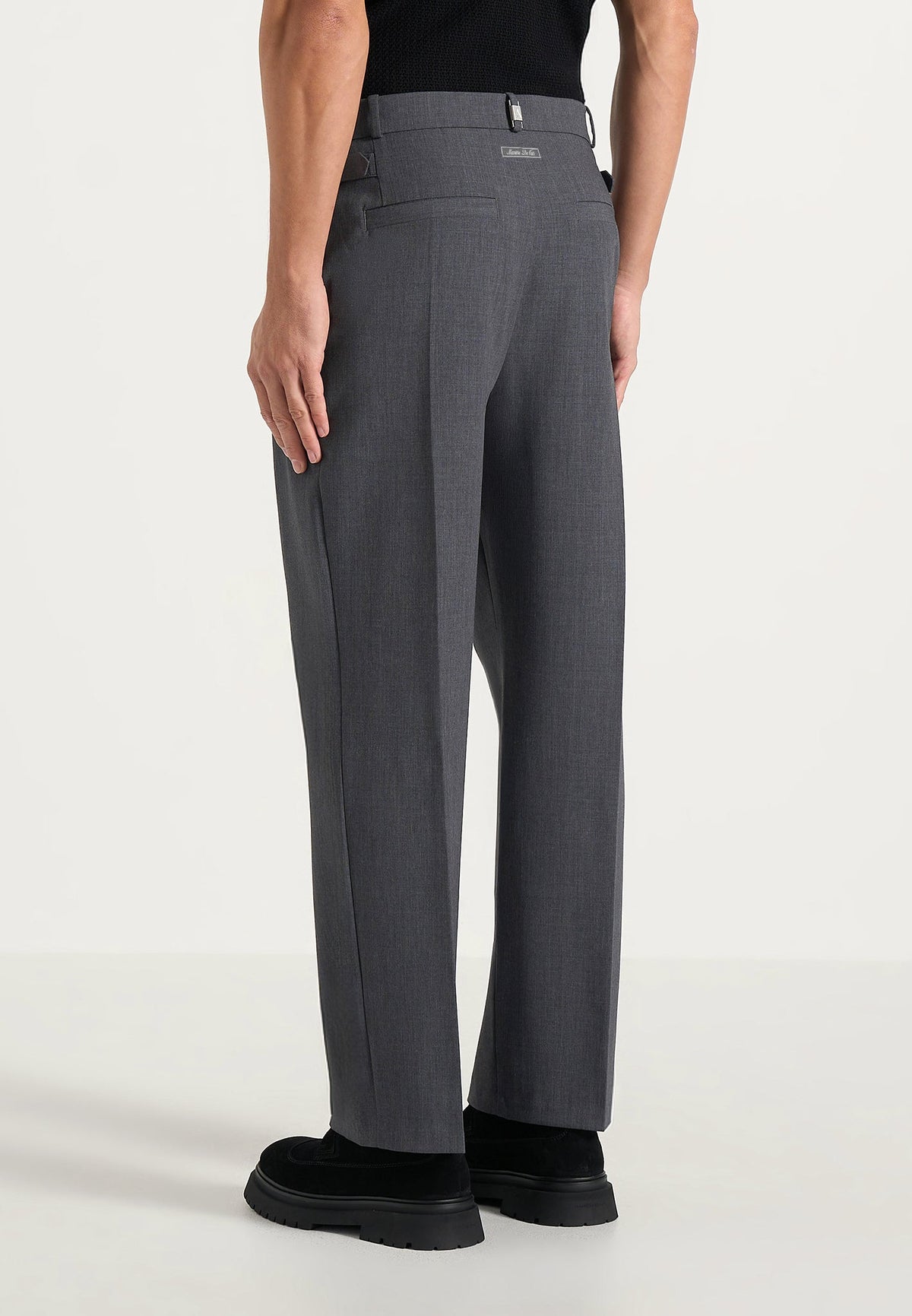 Dorian - Pleated Tailored Wool-Blend Trousers - Grey