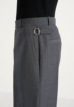 Dorian - Pleated Tailored Wool-Blend Trousers - Grey