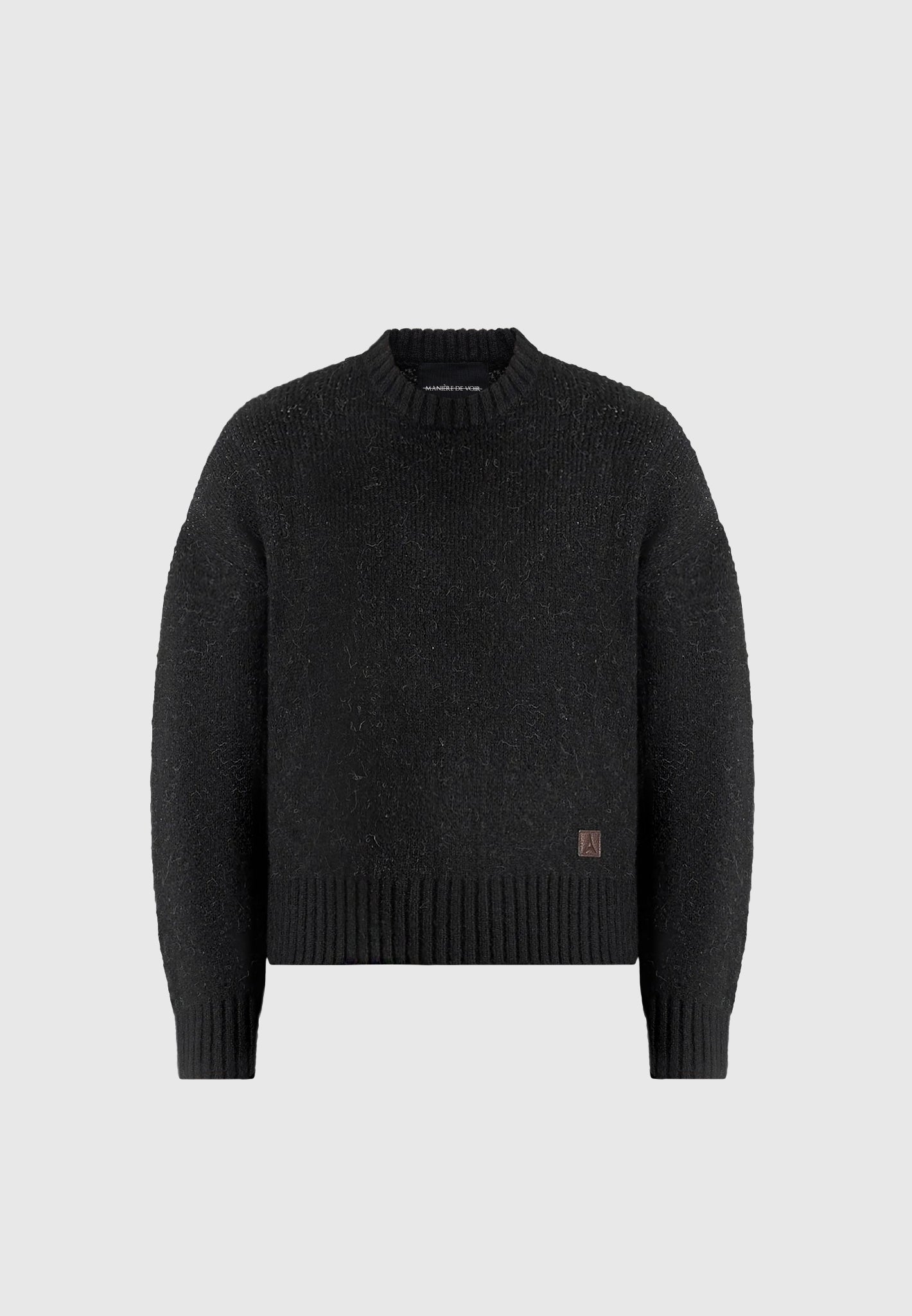 kamil-art-slogan-brushed-wool-knit-jumper-black