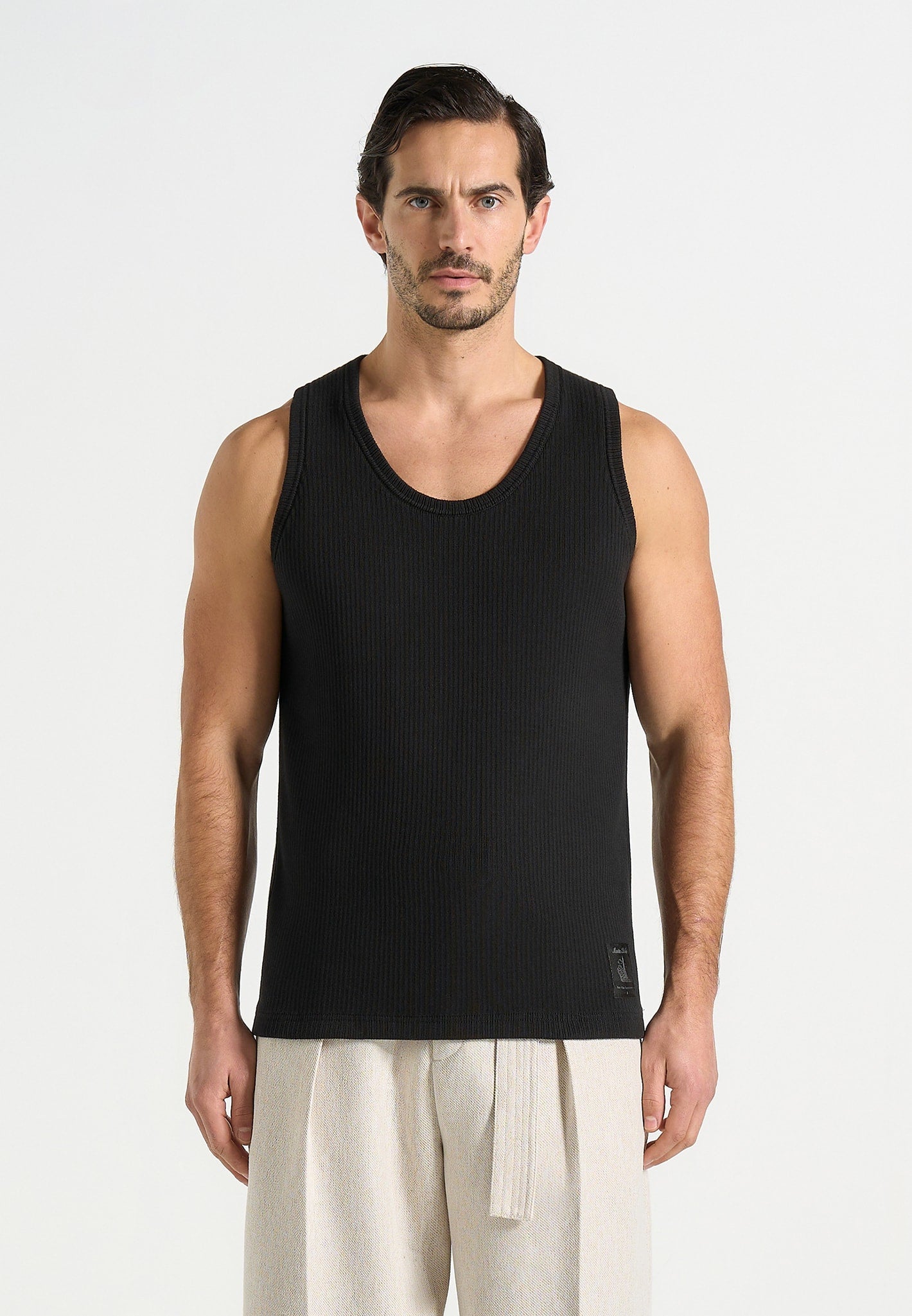 ribbed-cotton-vest-black