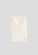 VS001 - Ribbed Cotton Tank Top - Cream