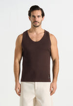 ribbed-cotton-vest-dark-brown
