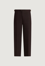Hubert - Slim Fit Tailored Wool-Blend Trousers - Brown