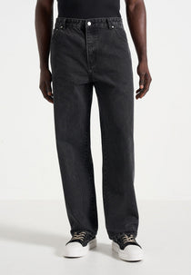 DN002 - Relaxed Fit Denim Jeans - Black