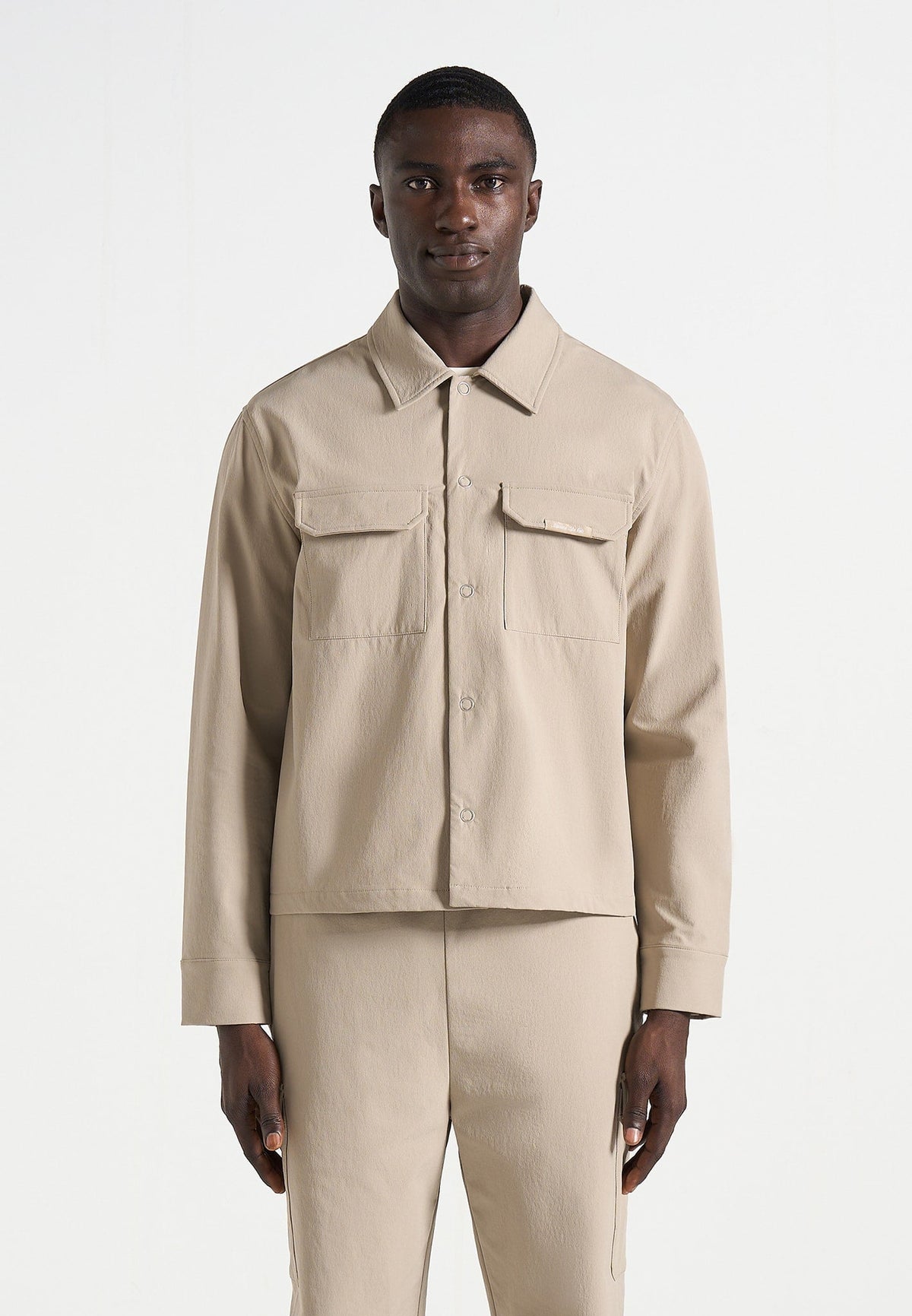 Milo - Technical Cargo Jacket - Beige