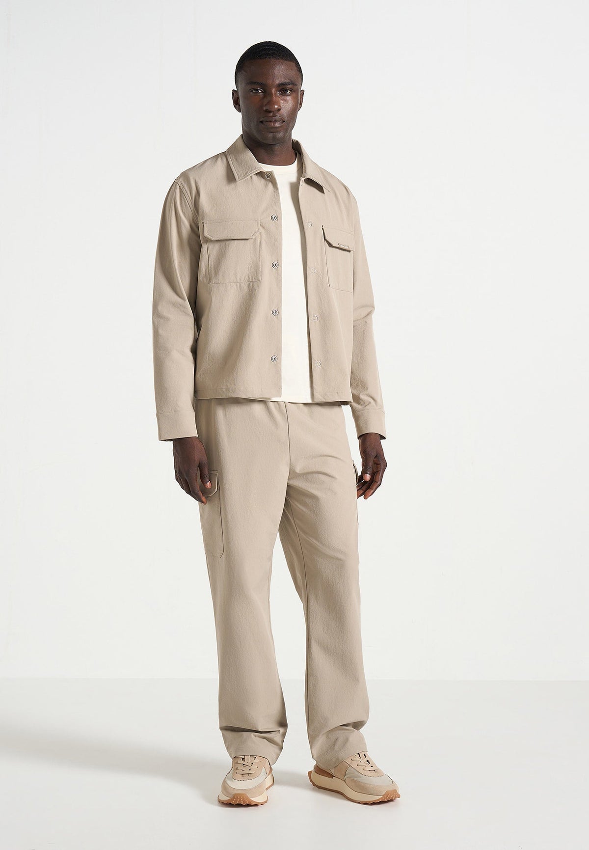 Milo - Technical Cargo Jacket - Beige