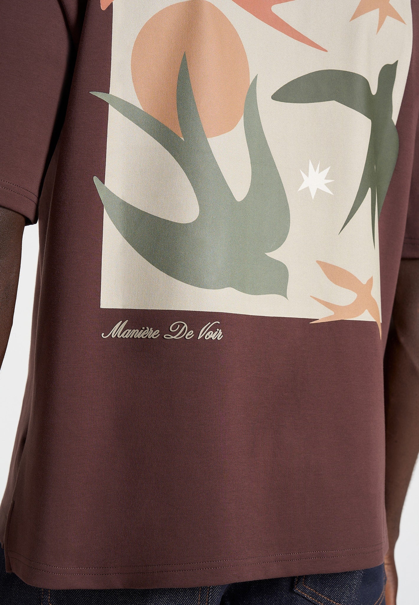 thibault-bird-detail-cotton-t-shirt-brown
