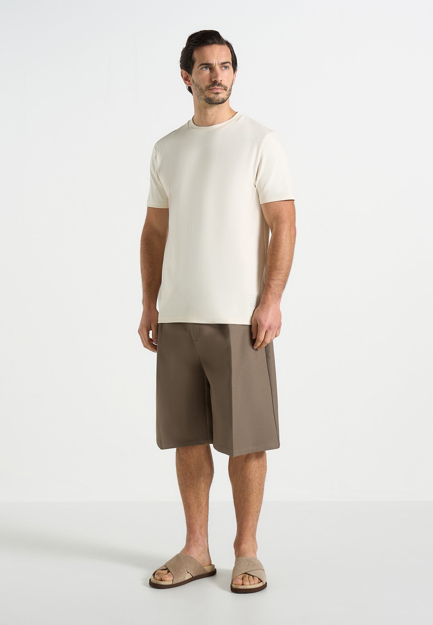 Auguste - Tailored Twill Bermuda Shorts - Olive 
