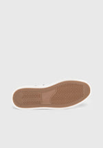 Men's Vienna - Leather Contrast Stitch Sneakers - White