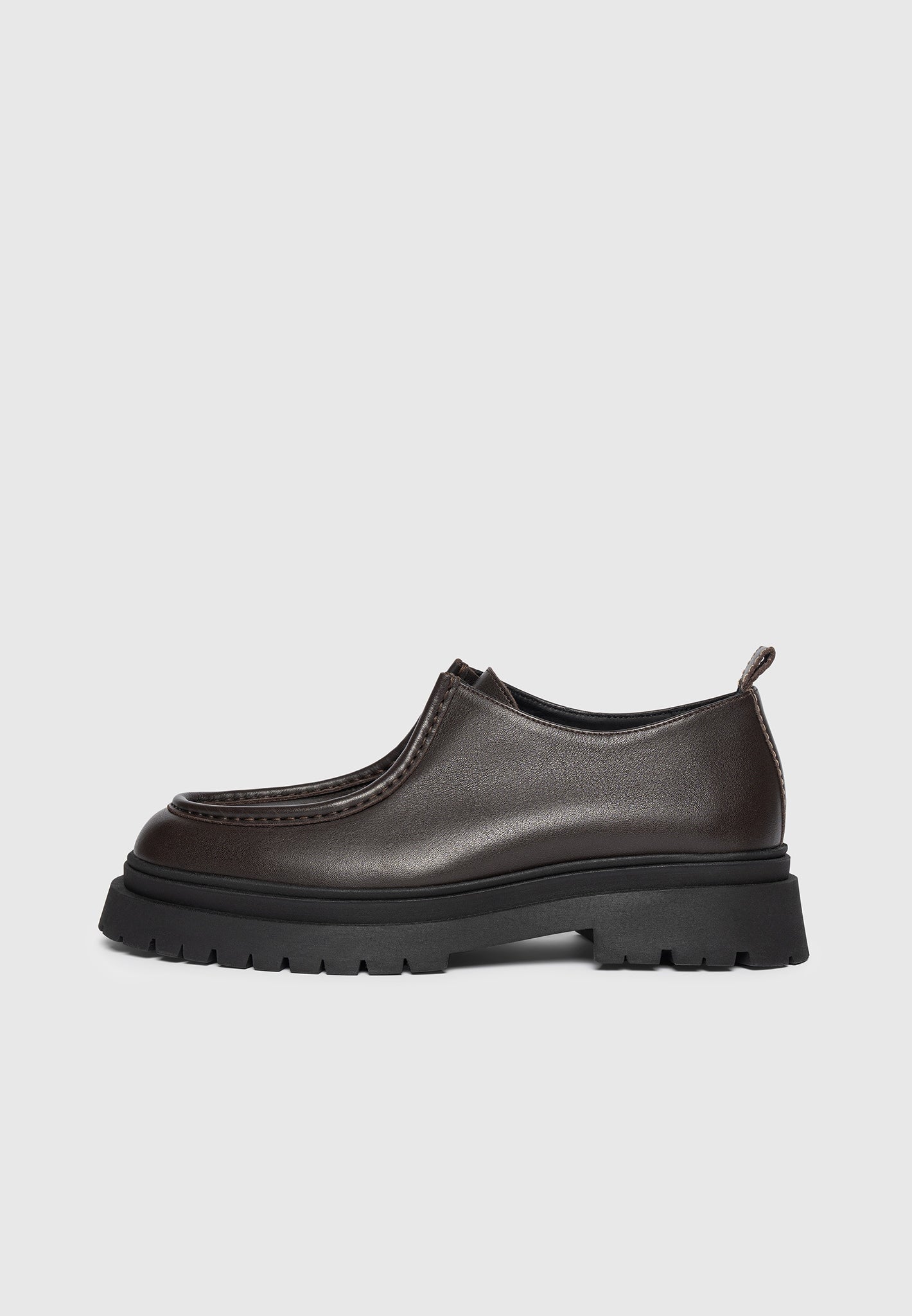 Lille - Leather Lace Up Shoes - Brown 