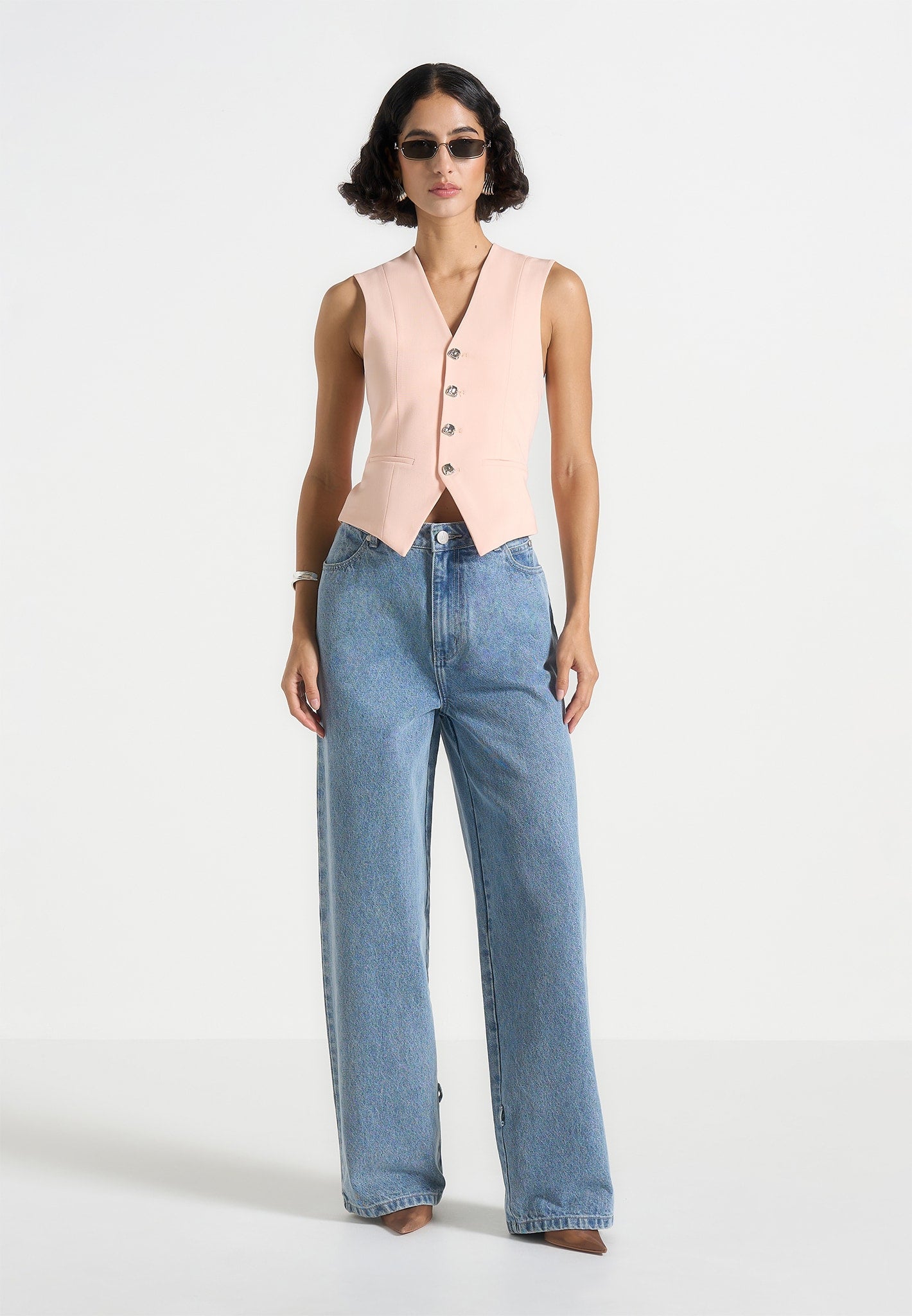 christine-tailored-cinch-waistcoat-peach