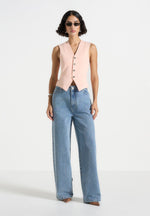 christine-tailored-cinch-waistcoat-peach