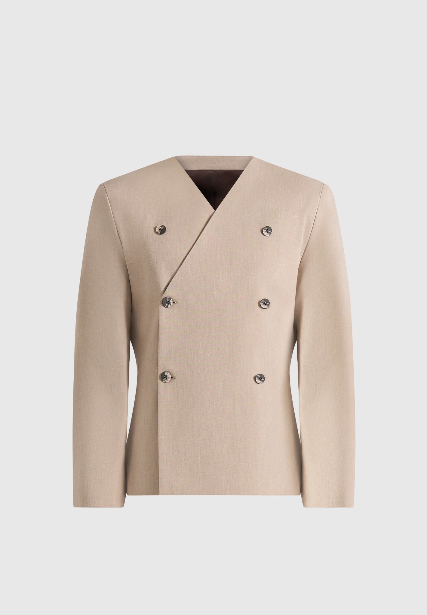 Timeo - Tailored Kimono Blazer - Beige