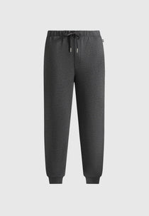 JS008 - Neoprene Minimal Tapered Fit Cuffed Joggers - Charcoal Grey