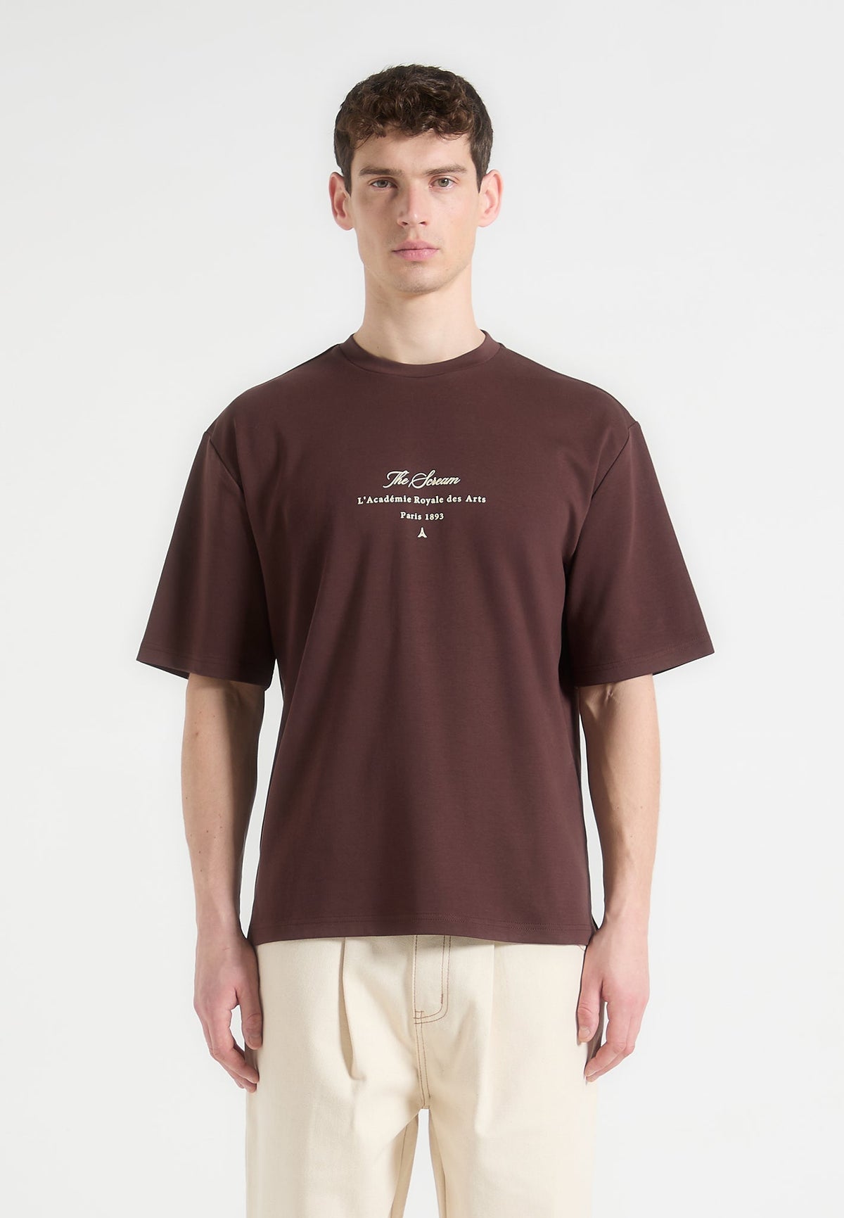 The Scream - Cotton T-Shirt - Brown