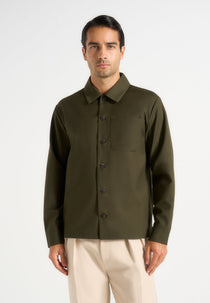 Valentin - Classic Tailored Long Sleeve Shirt - Olive