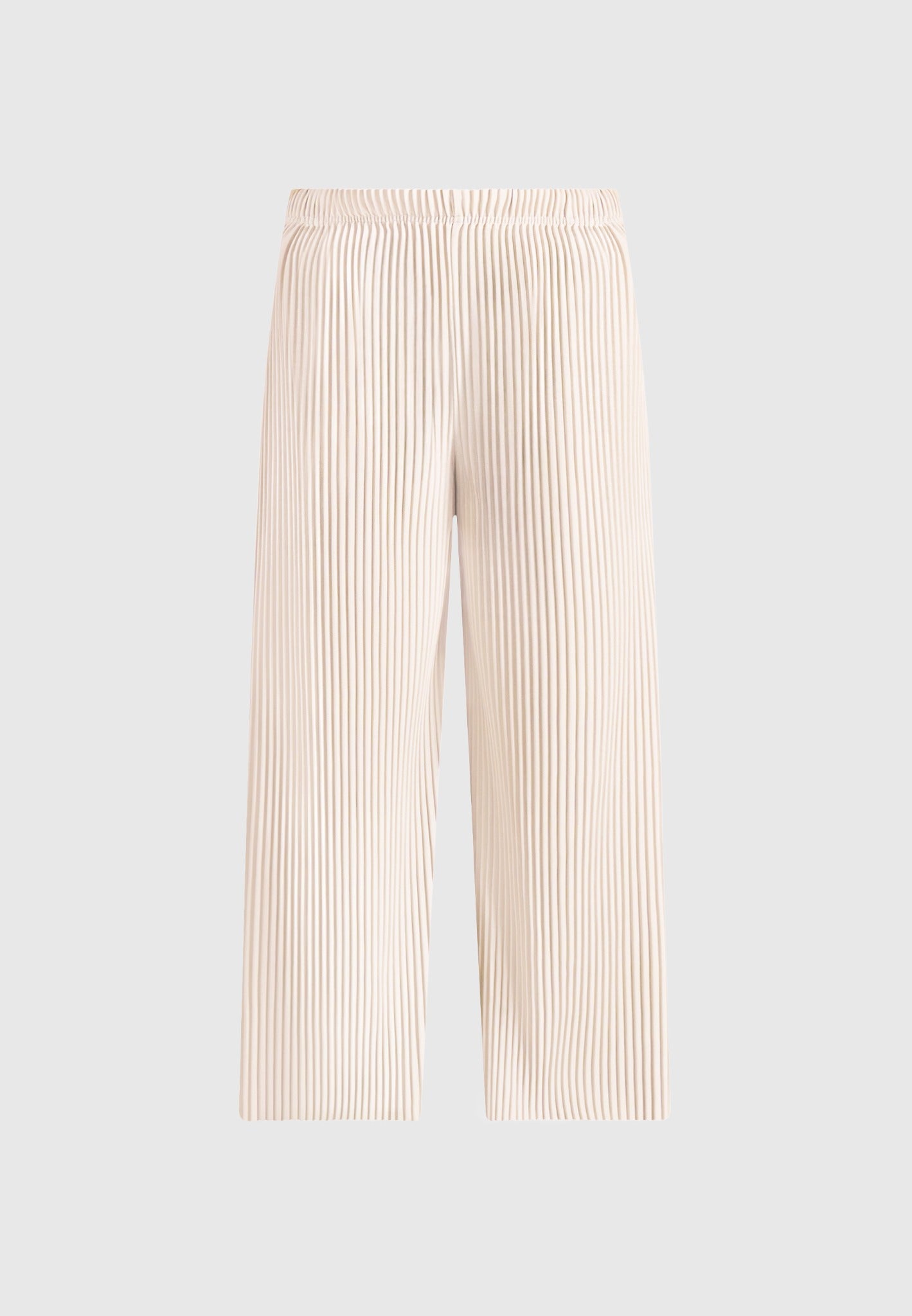 Jonas - Pleated Wide Leg Pants - Cream